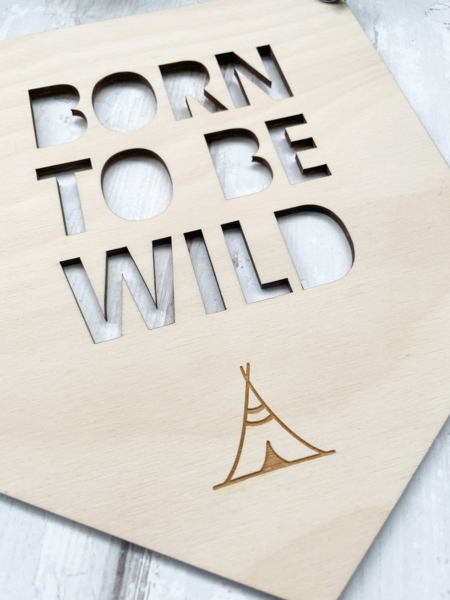 Laser Designs Fox & Bramble | Born To Be Wild Wall Hanging