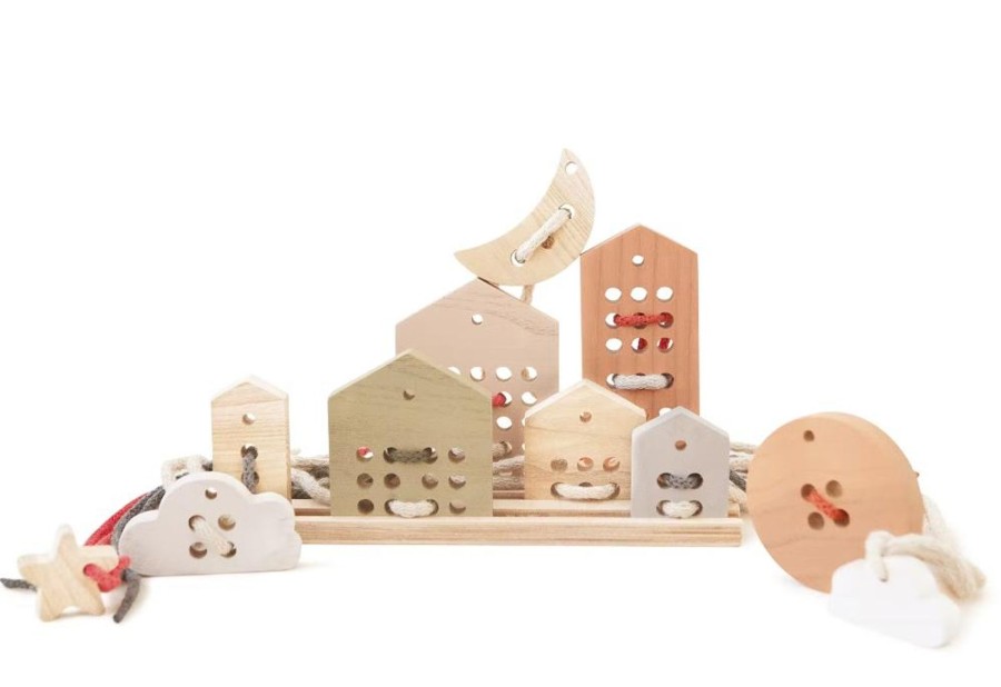 Play Babai | Babai Wooden Lacing Toy Set