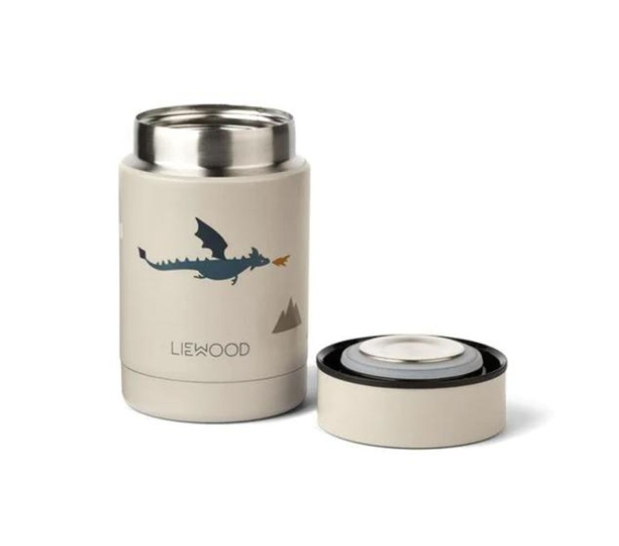 Meal Time Liewood | Liewood Nadja Food Jar - Little Dragon / Dark Sandy Mix