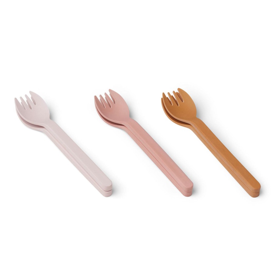 Meal Time Liewood | Liewood Selena Fork 6-Pack - Rose