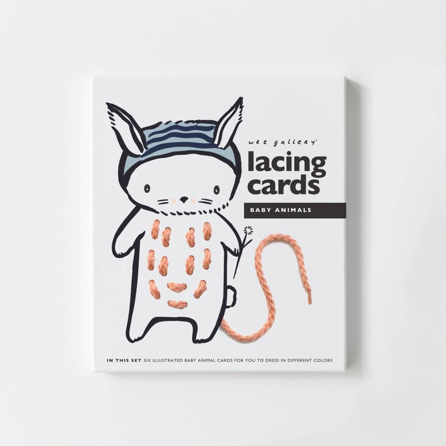 Play Wee Gallery | Wee Gallery Lacing Cards - Baby Animals