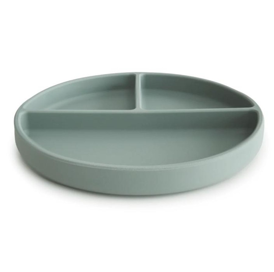 Meal Time Mushie | Mushie Silicone Suction Plate - Cambridge Blue