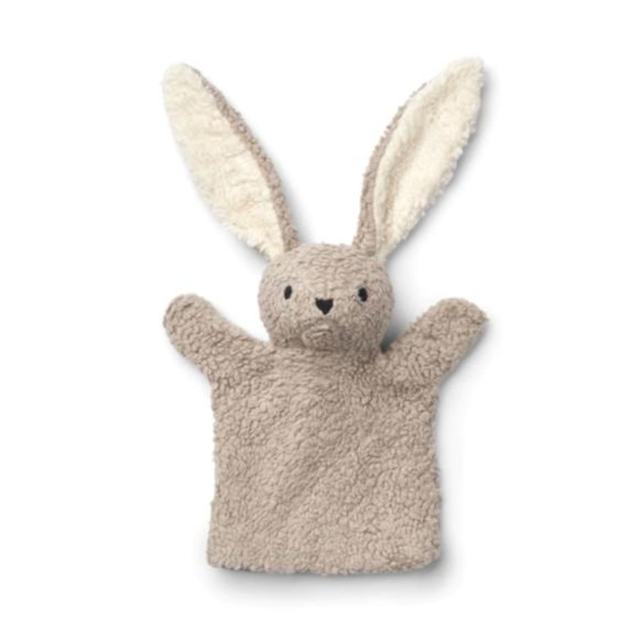 Play Liewood | Liewood Herold Hand Puppet - Rabbit / Pale Grey