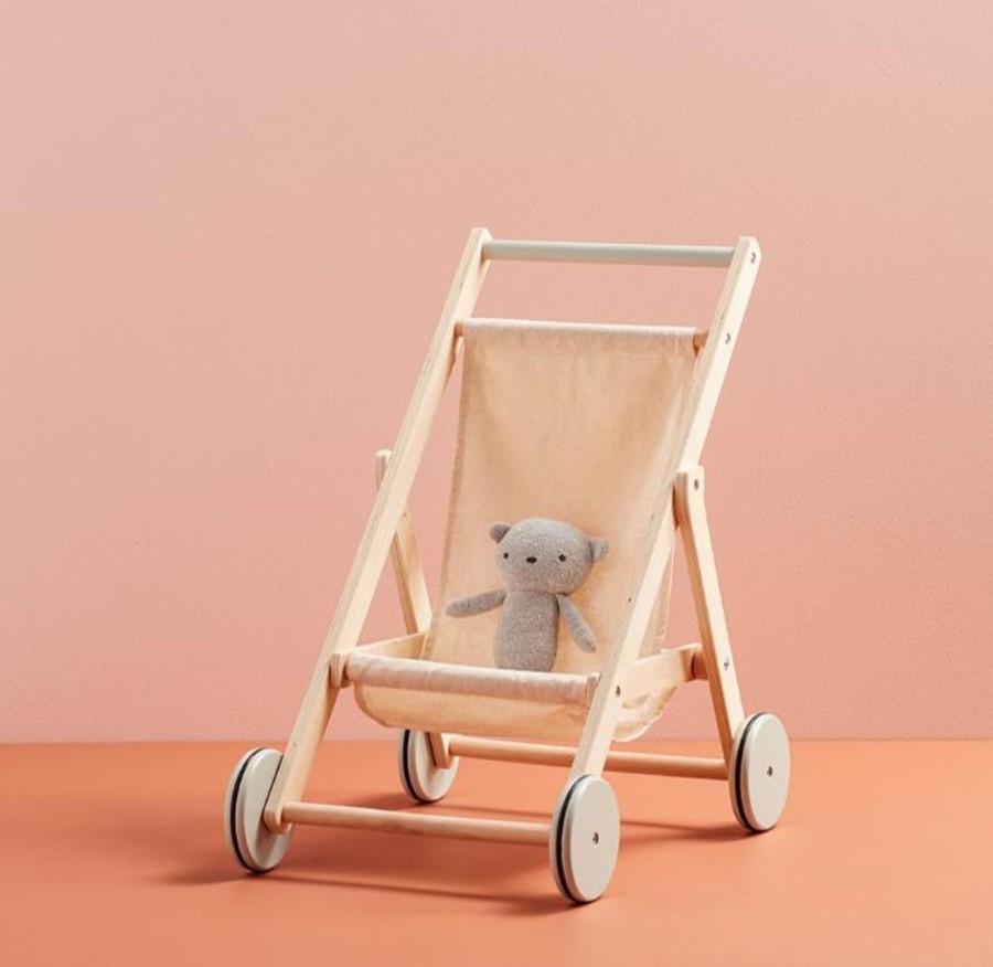 Play Kids Concept | Kid'S Concept Doll Stroller - Natural