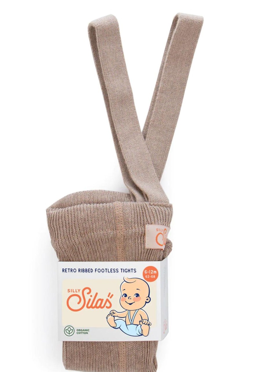 Wardrobe Silly Silas Socks & Tights | Silly Silas Footless Cotton Tights - Peanut