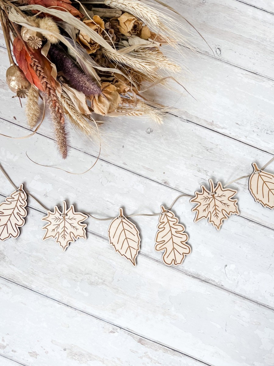 Laser Designs Fox & Bramble | F+B Autumn Leaf Garland