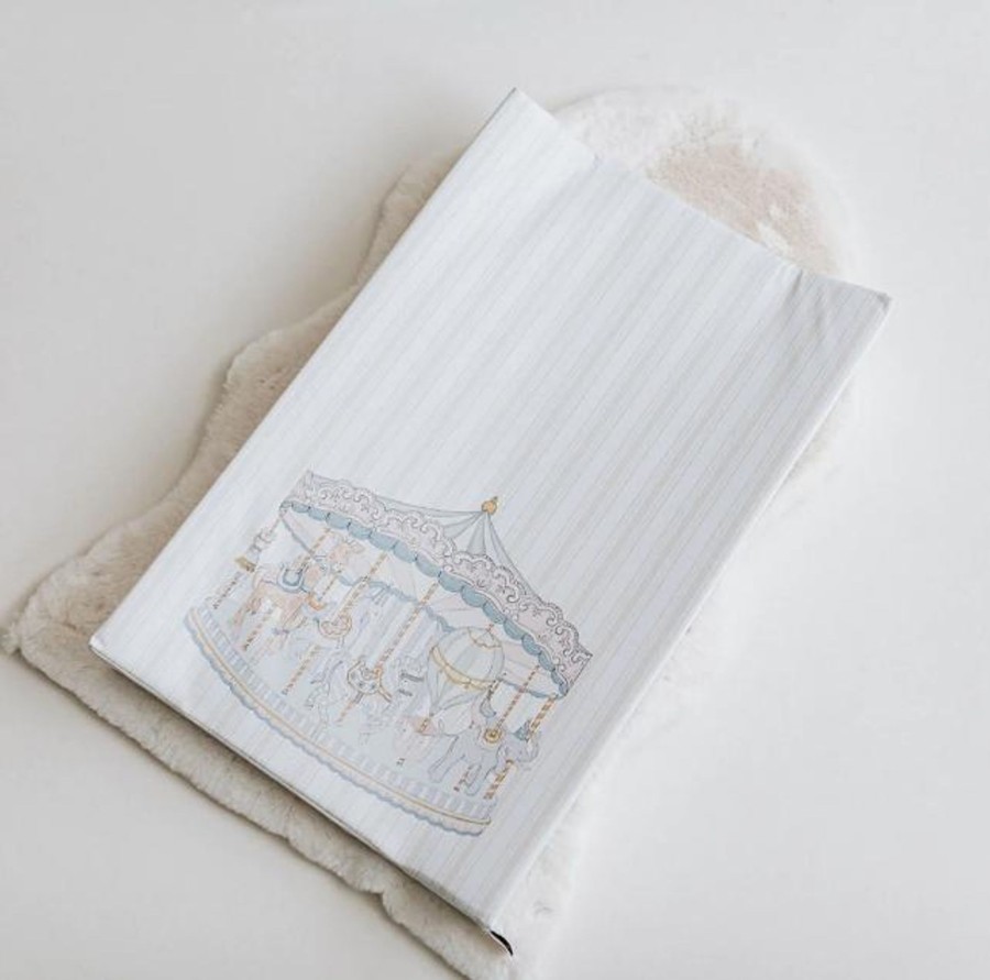 Baby Care The Gilded Bird | The Gilded Bird Wedge Changing Mat - Carousel Beige Stripe