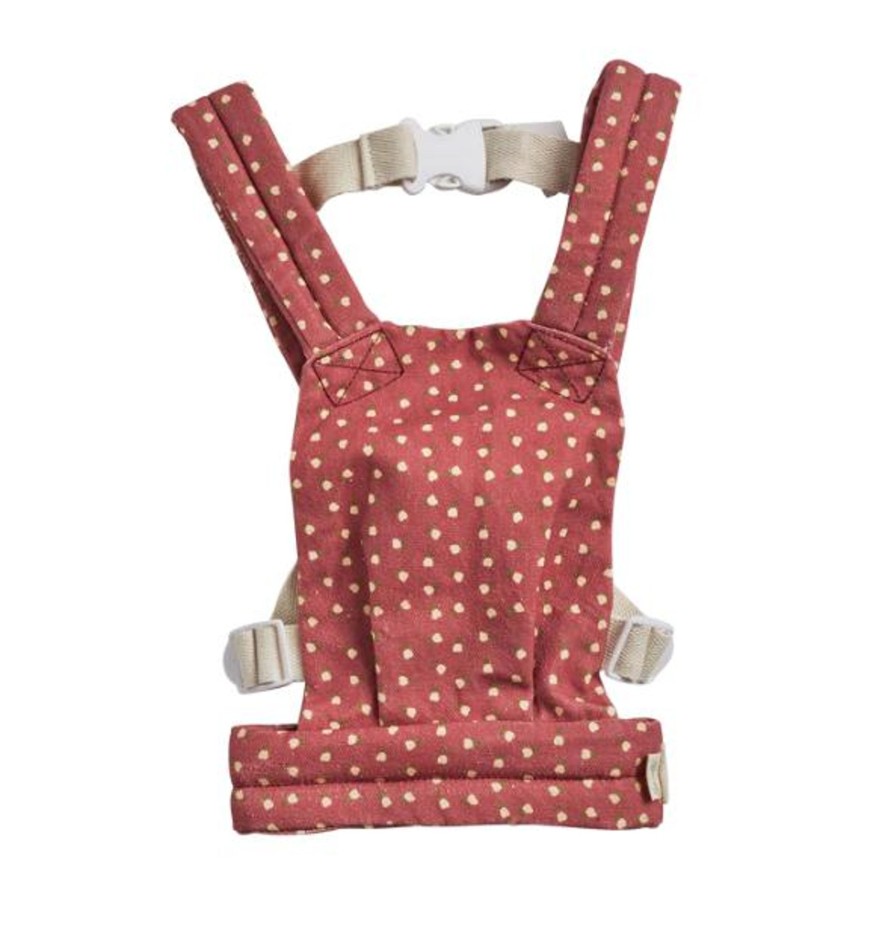 Play Olli Ella | Olli Ella Dinkum Dolls Carrier - Sweetheart Red