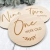 Laser Designs Fox & Bramble | F+B Baby Milestone Discs