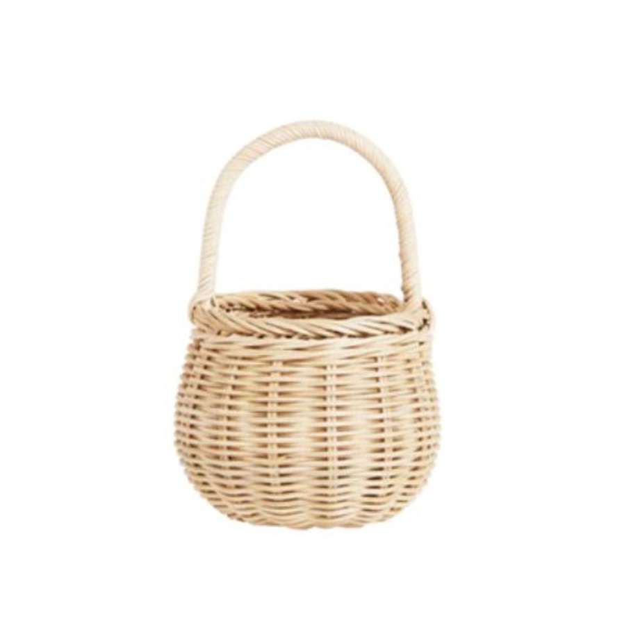 Kid'S Room Olli Ella | Olli Ella Rattan Berry Basket - Straw