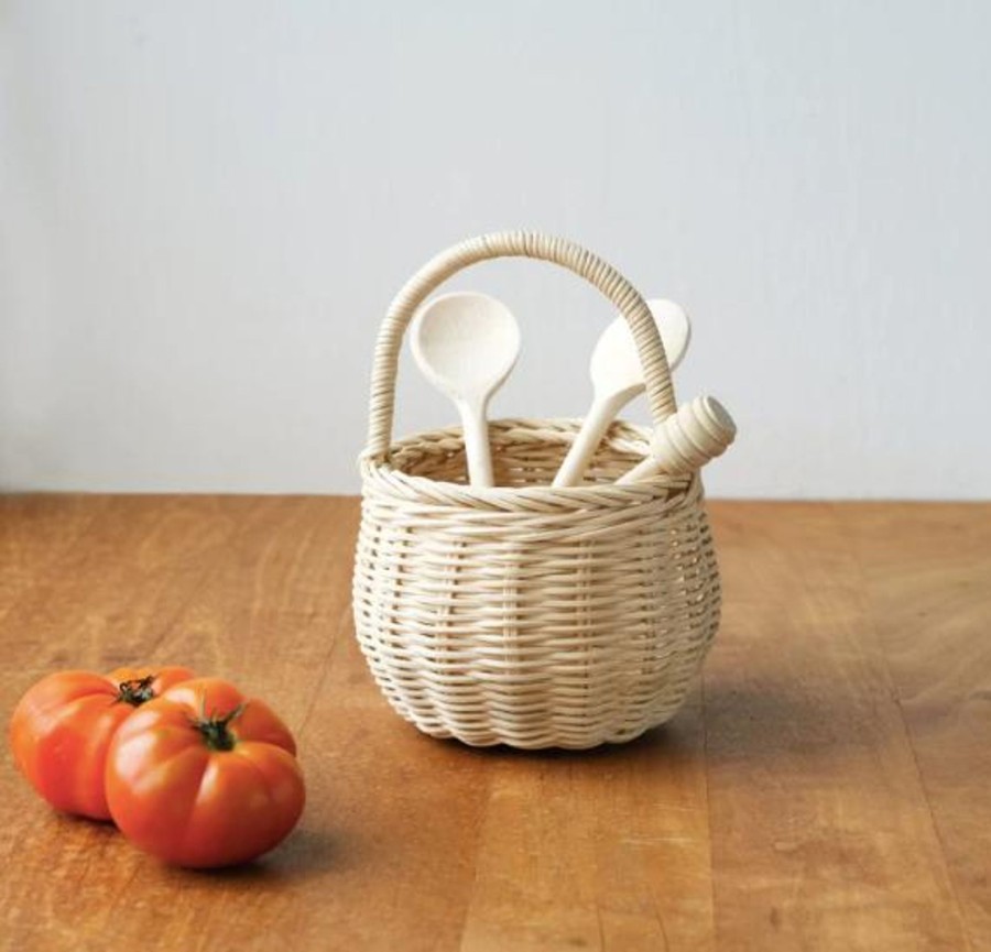 Kid'S Room Olli Ella | Olli Ella Rattan Berry Basket - Straw