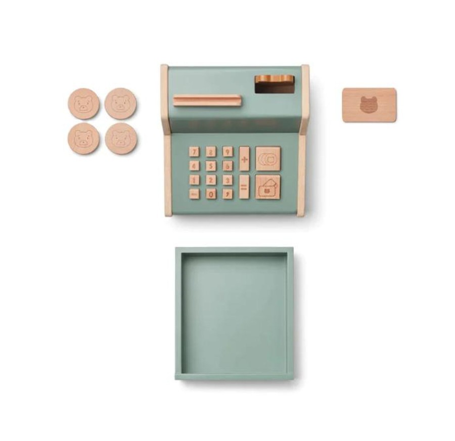 Play Liewood | Liewood Buck Cash Register - Faune Green / Golden Caramel Mix