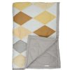 Kid'S Room Fabelab | Fabelab Diamond Blanket - Yellow Mix