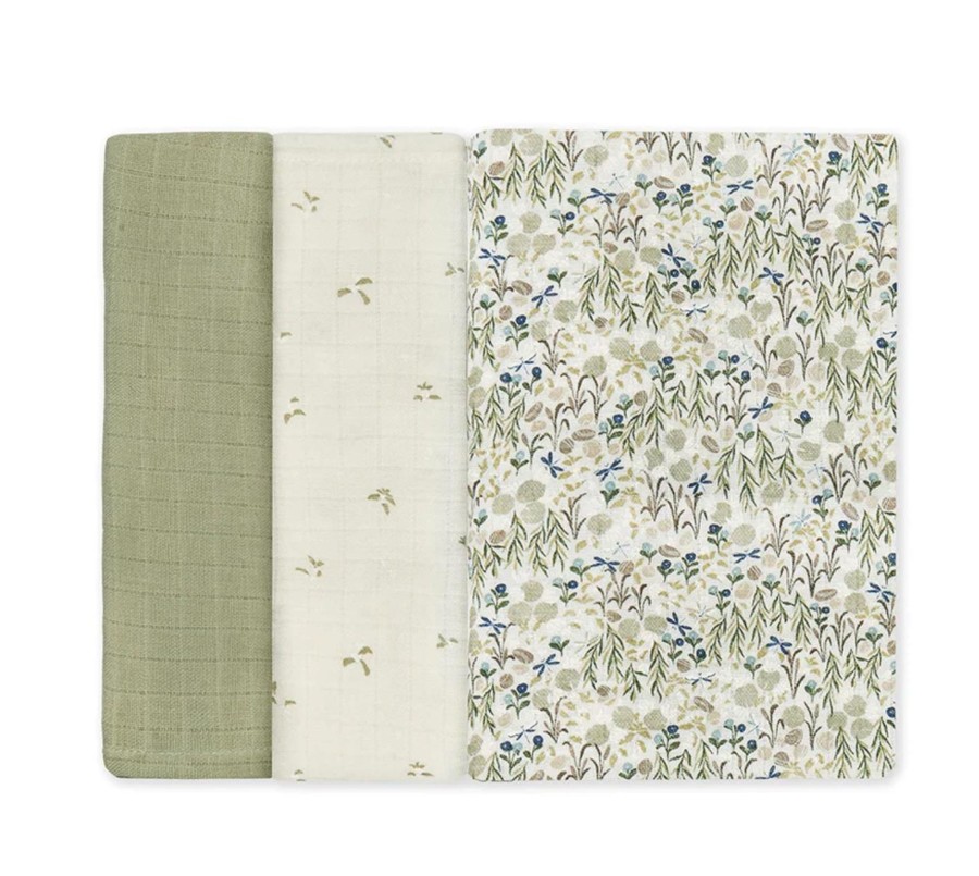 Baby Care Avery Row | Avery Row Muslin Squares 3-Pack - Riverbank