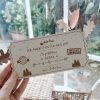 Laser Designs Fox & Bramble | Personalised Santa Official Nice List Wooden Ticket