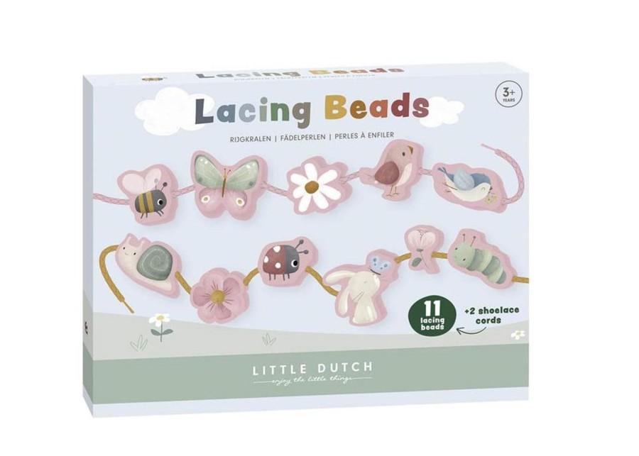 Play Little Dutch | Little Dutch Lacing Beads - Flowers Butterflies