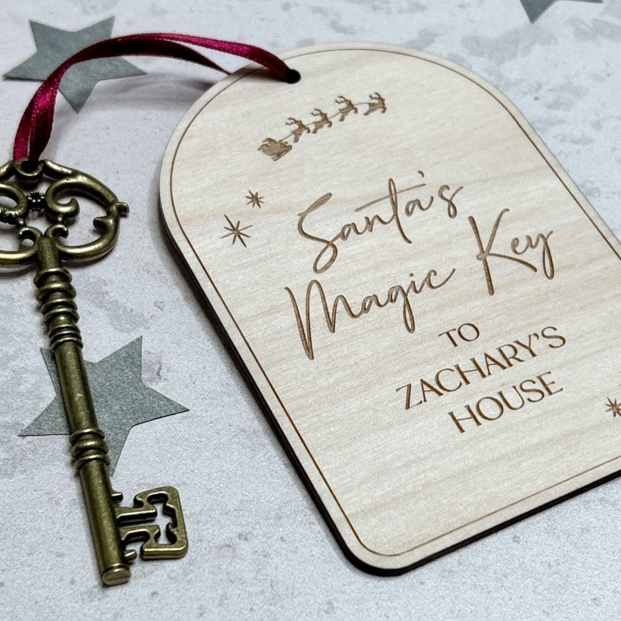 Laser Designs Fox & Bramble | Personalised Santa'S Magic Key - New Design For '23