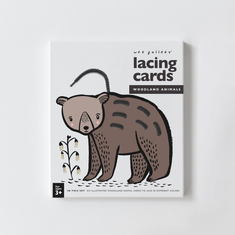 Play Wee Gallery | Wee Gallery Lacing Cards - Woodland Animals