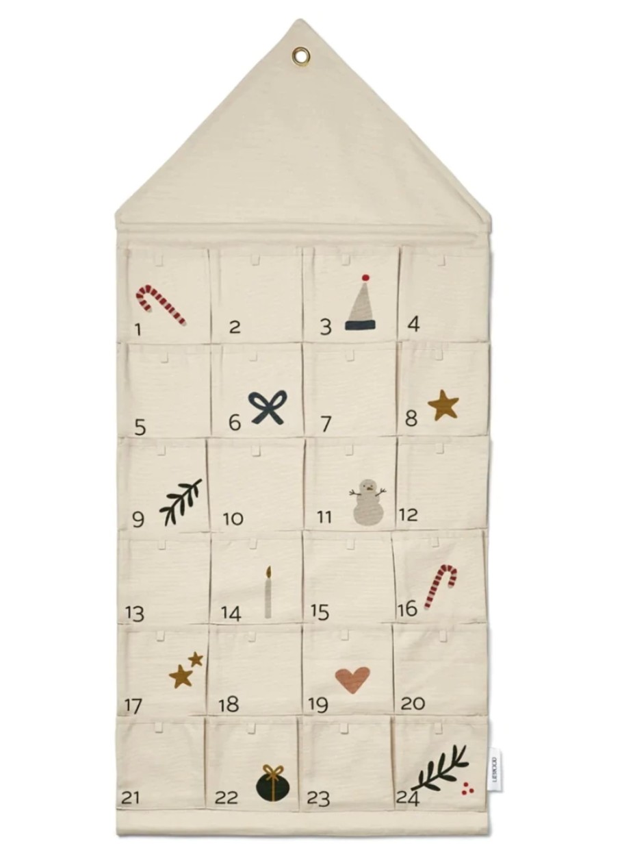 Kid'S Room Liewood | Liewood Babbo Christmas Advent Calendar - Holiday / Sandy Mix