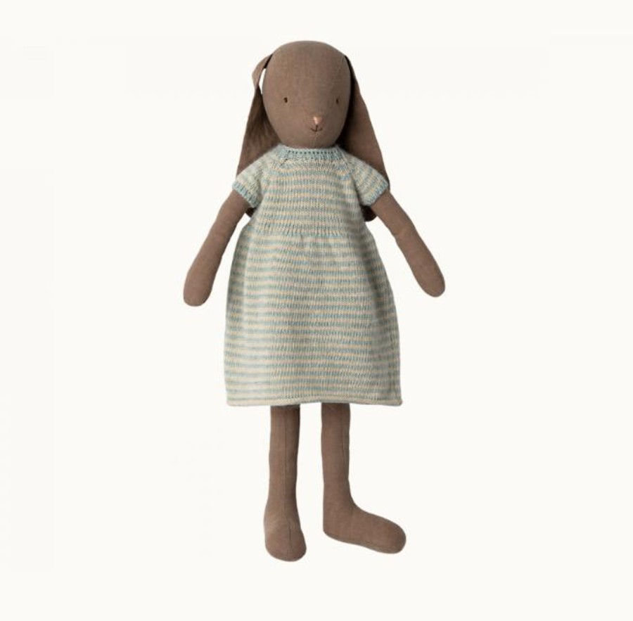 Laser Designs MAILEG | Maileg Bunny Size 4 - Brown Knitted Dress