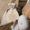 Laser Designs Fox & Bramble | Personalised Easter Bunny Food (Wildlife Safe) | Wooden Tag | Easter G