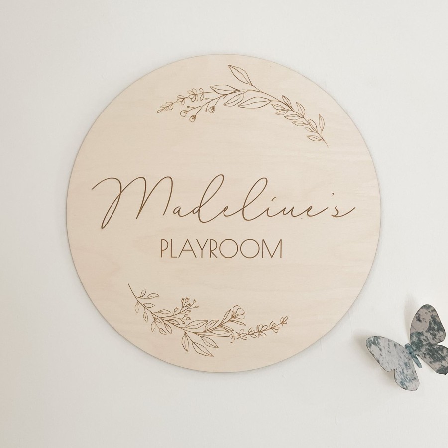 Laser Designs Fox & Bramble | Custom Name Plaque