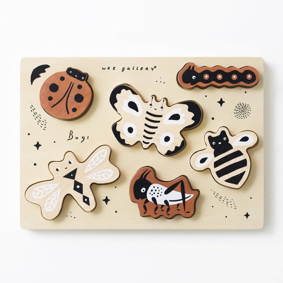 Play Wee Gallery | Wee Gallery Wooden Tray Puzzle - Bugs