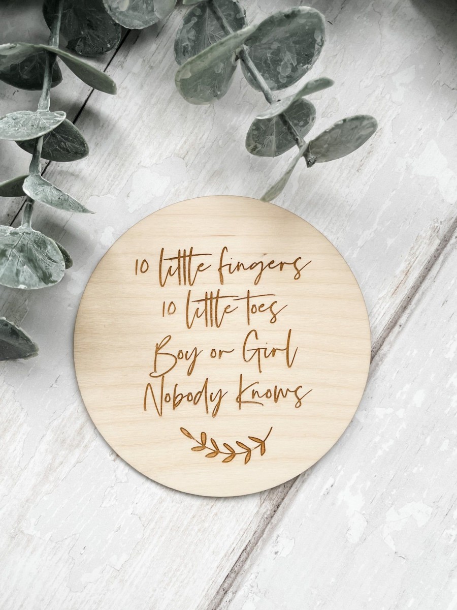 Laser Designs Fox & Bramble | Fb '10 Little Fingers, 10 Little Toes' Plaque