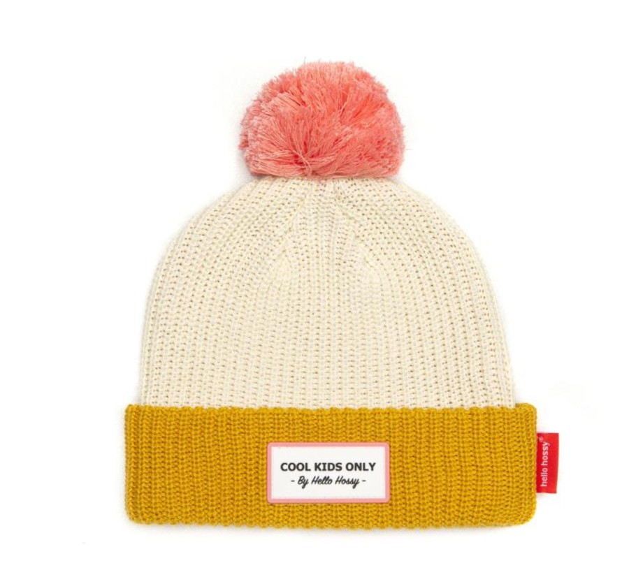 Wardrobe Hello Hossy Hats & Caps | Hello Hossy Beanie - Colour Block Camel