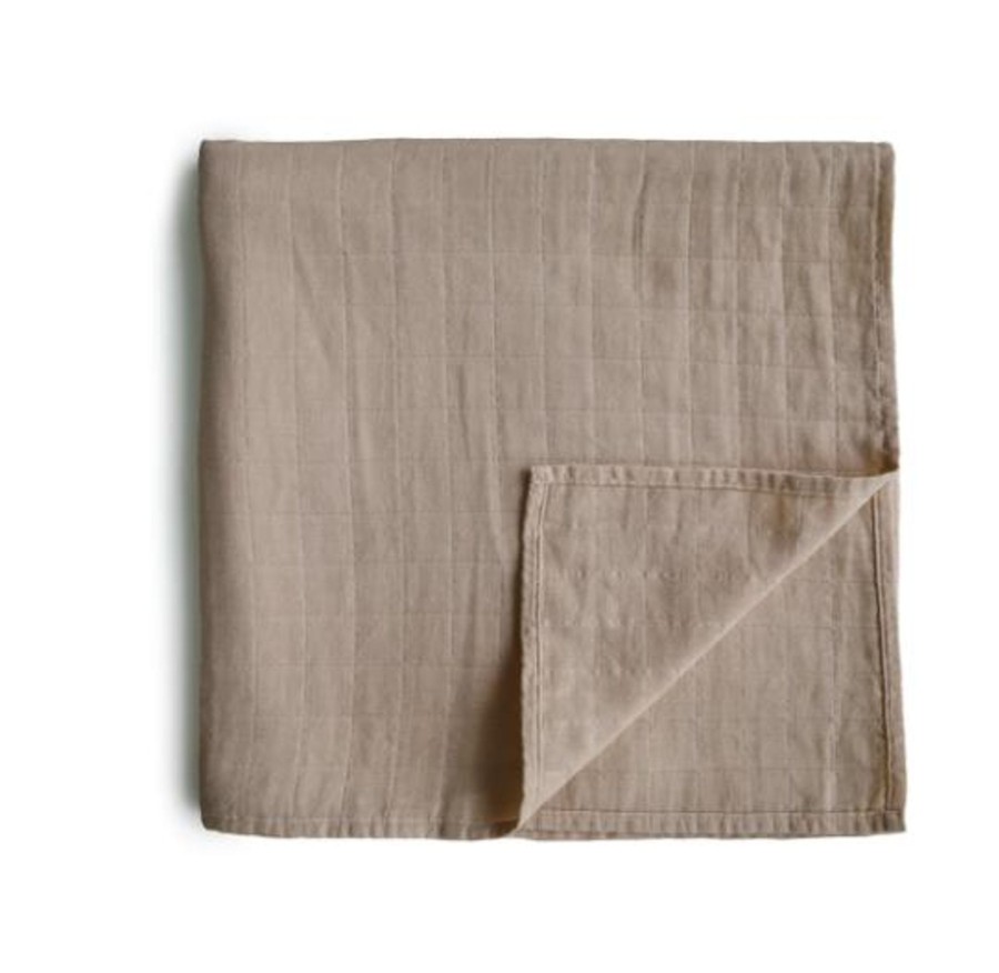 Baby Care Mushie | Mushie Muslin Swaddle Blanket - Natural