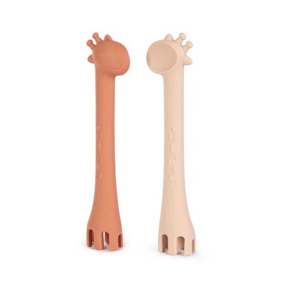 Meal Time Boo Chew | Boo Chew First Utensils - Rust