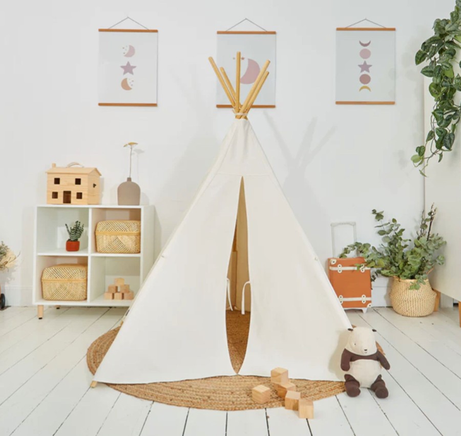 Play Cabana Kids | Cabana Kids Charlie Teepee - Ecru