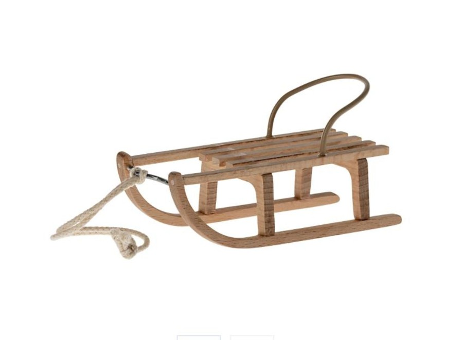 Play MAILEG | Maileg Wooden Mouse Sled