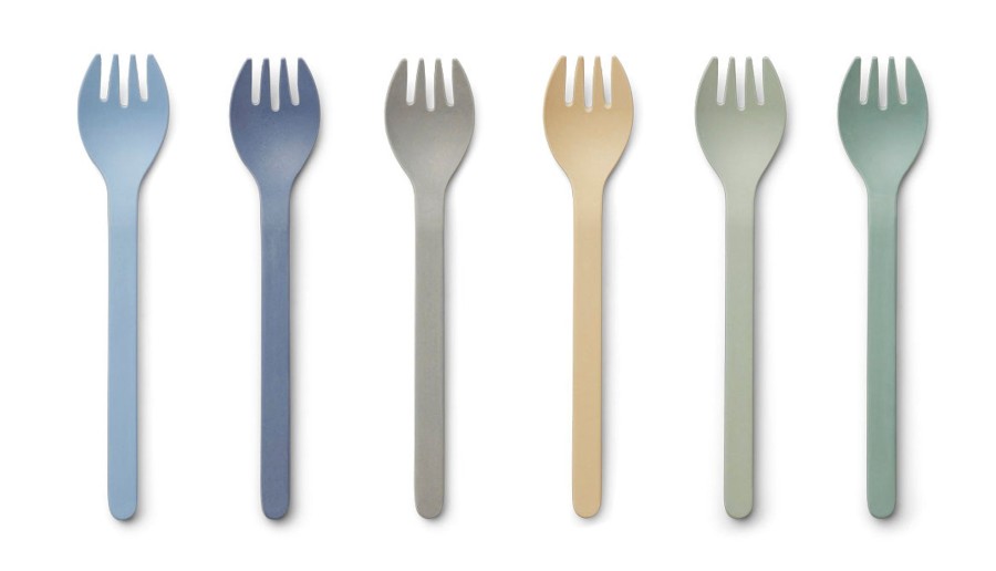 Meal Time Liewood | Liewood Selena Fork 6-Pack - Peppermint