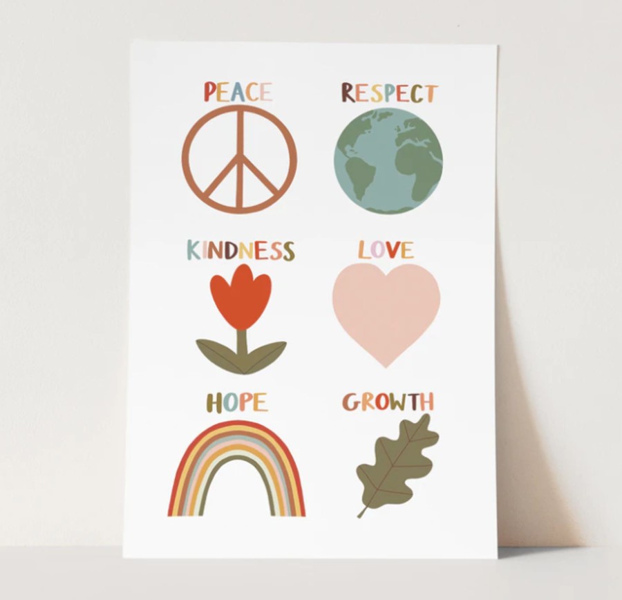 Kid'S Room Kid of the Village | Kid Of The Village A4 Positive Symbols Print