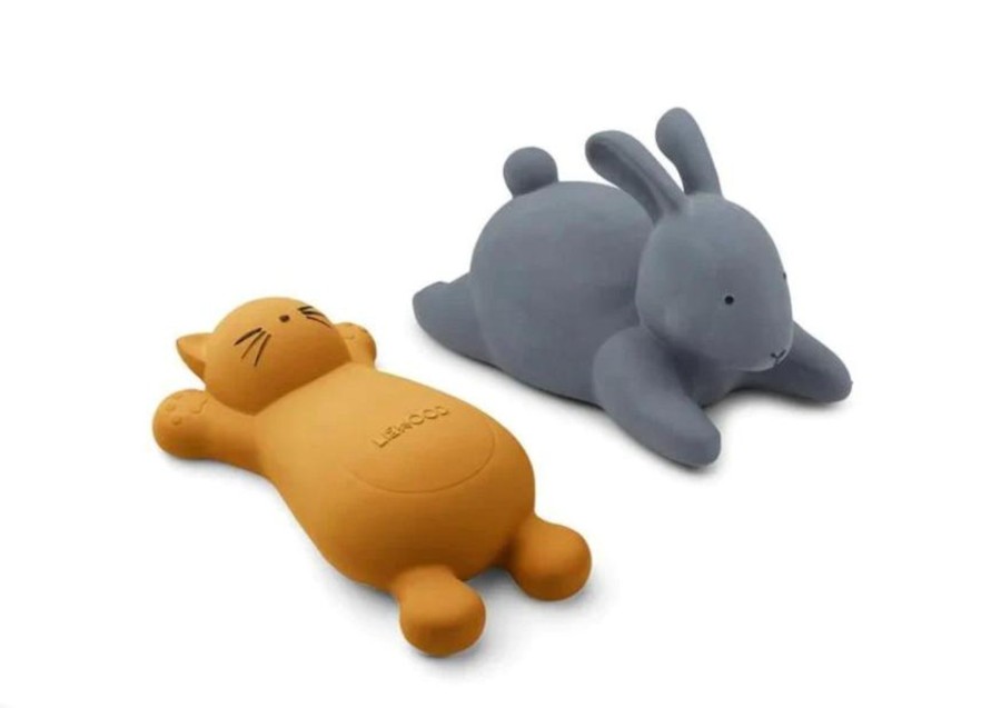 Baby Care Liewood | Liewood Vikky Bath Toys 2-Pack - Cat Mustard