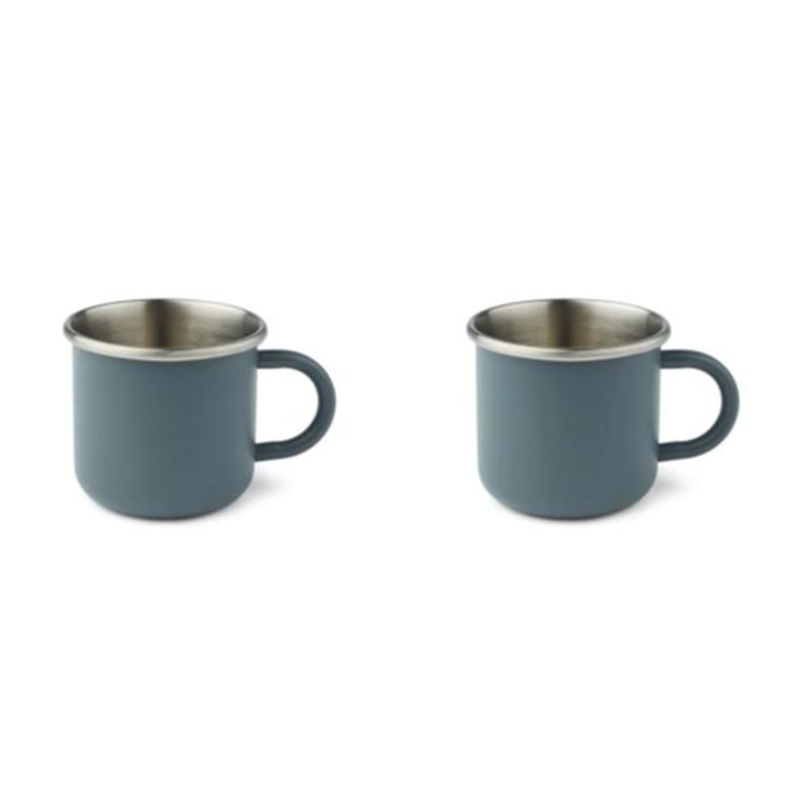 Meal Time Liewood | Liewood Tommy Cup 2-Pack - Whale Blue