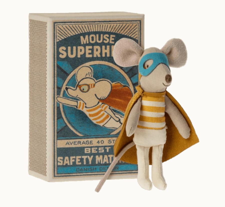 Play MAILEG | Maileg Super Hero Mouse - Little Brother In Matchbox