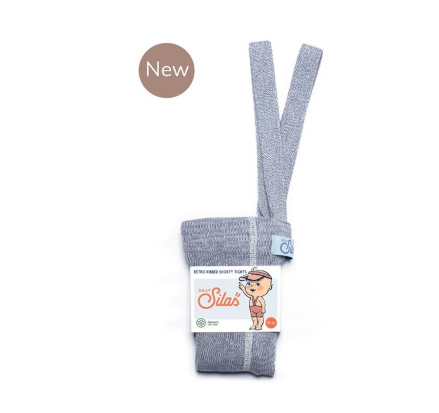 Wardrobe Silly Silas Socks & Tights | Silly Silas Shorty Tights With Braces - Marshmallow Sky