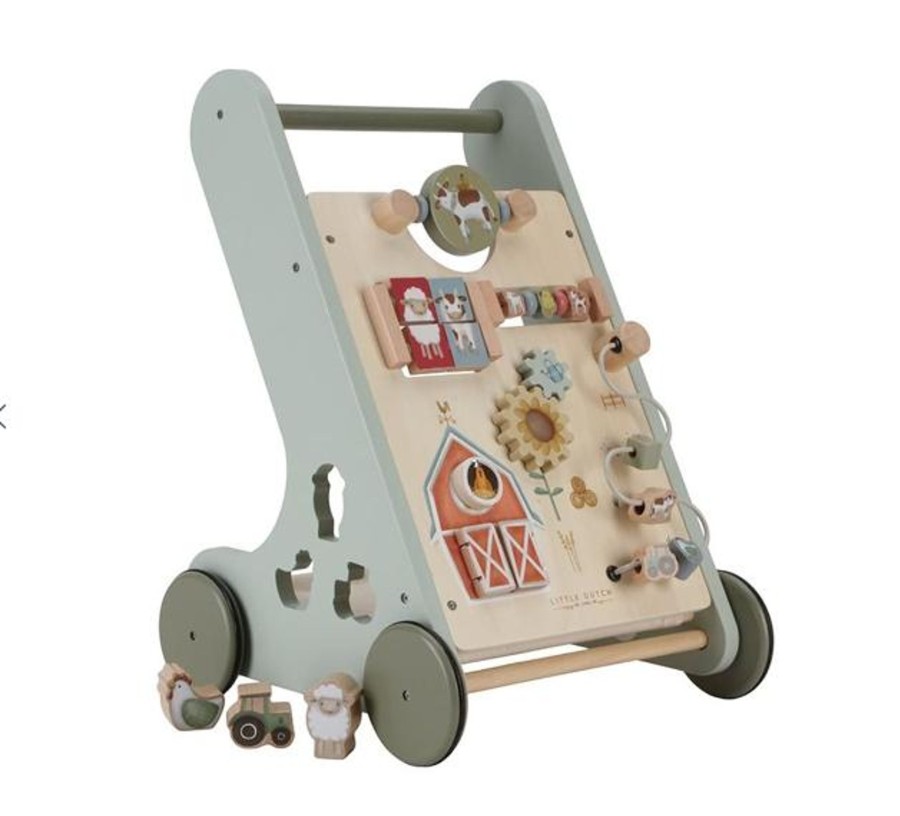 Play Little Dutch | Little Dutch Multi-Activity Baby Walker - Little Farm