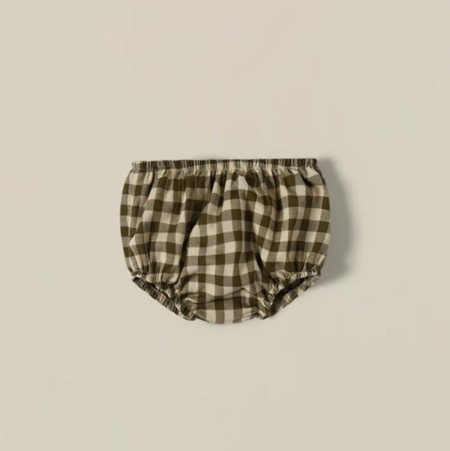 Wardrobe Organic Zoo Organic Zoo | Organic Zoo - Olive Gingham Shortie