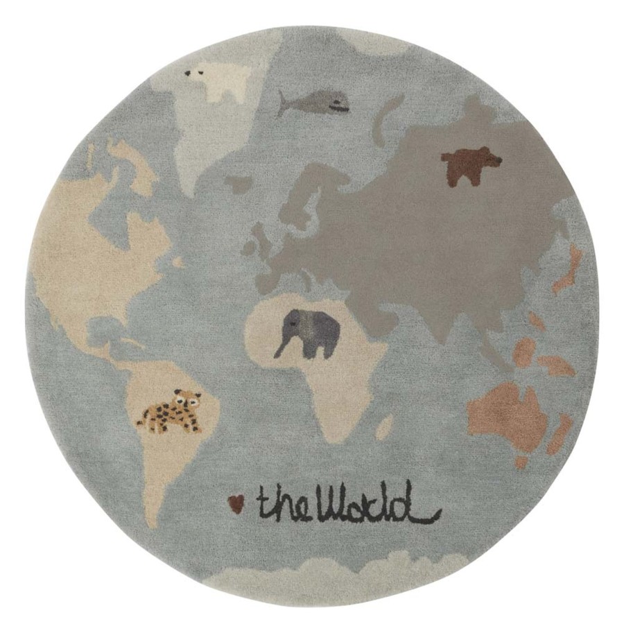 Kid'S Room OyOy | Oyoy The World Tufted Rug