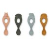 Meal Time Liewood | Liewood Liva Silicone Spoon Set 4-Pack - Safari / Rose Multi Mix