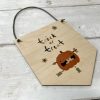 Laser Designs Fox & Bramble | Halloween Wooden 'Trick Or Trick' Flag Hanging