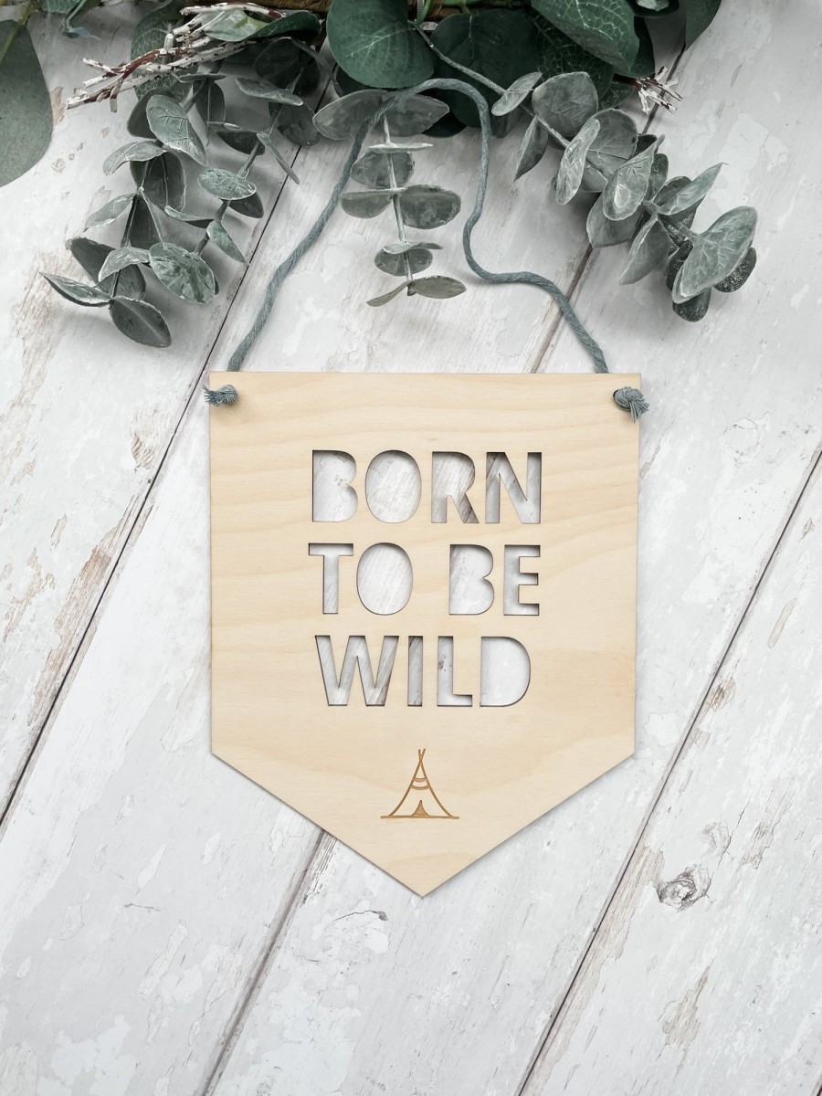 Kid'S Room Fox & Bramble | Born To Be Wild Wall Hanging