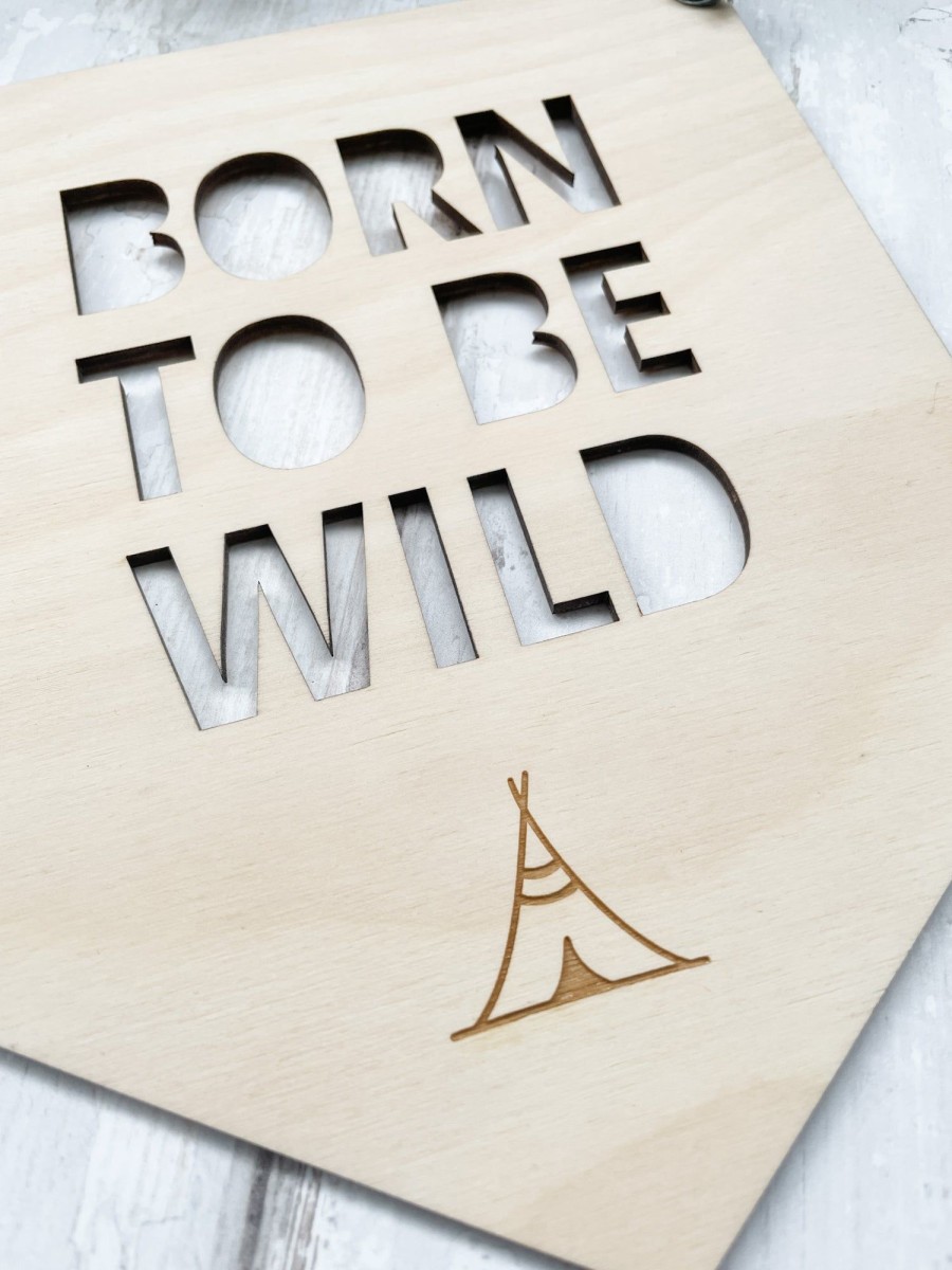 Kid'S Room Fox & Bramble | Born To Be Wild Wall Hanging