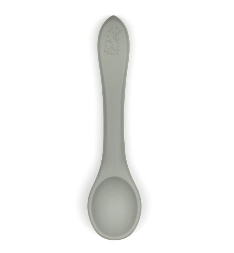 Meal Time Little Blue | Little Blue Silicone Weaning Spoon - Pebble