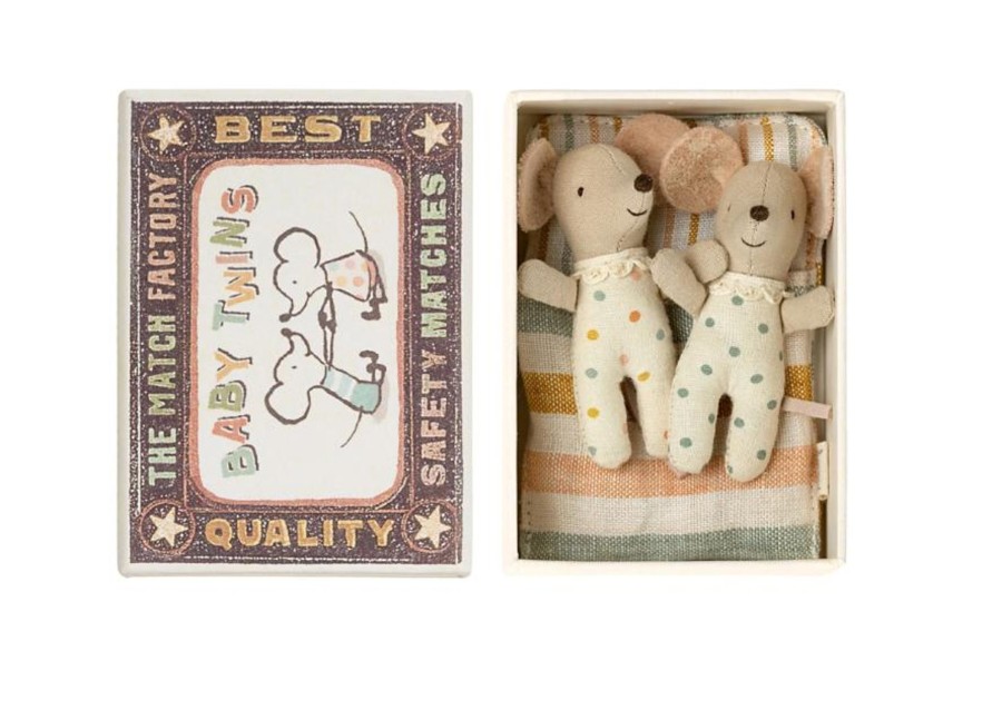 Play MAILEG | Maileg Twins Baby Mice In Matchbox