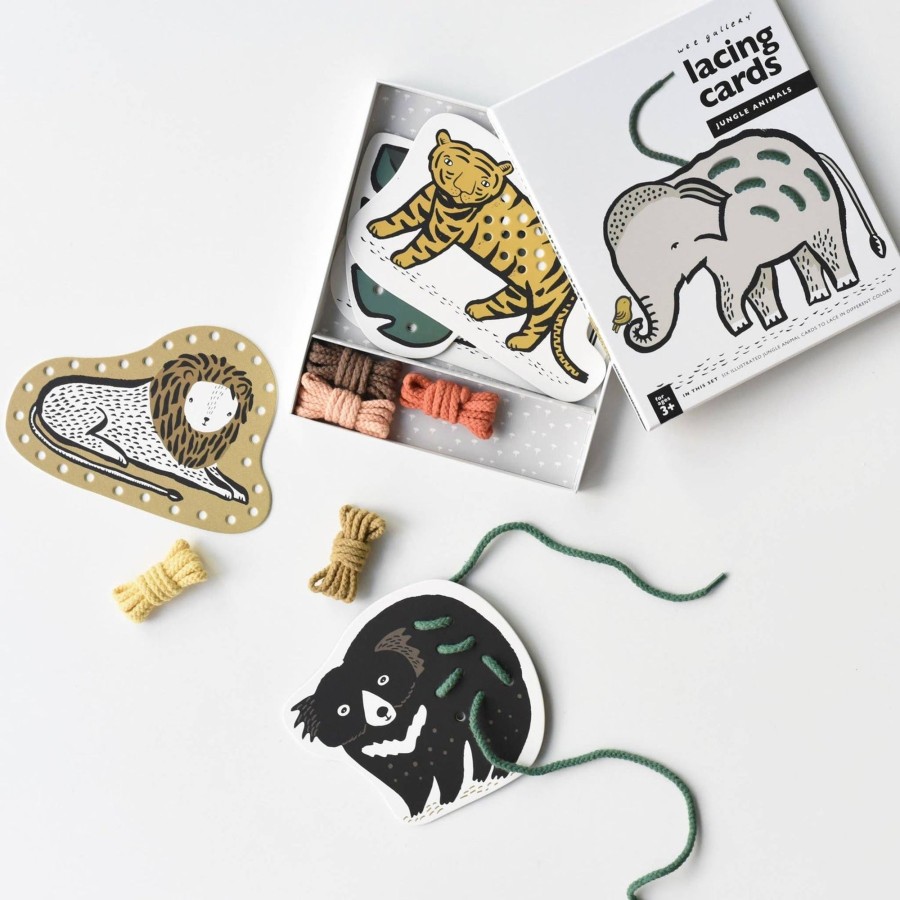 Play Wee Gallery | Wee Gallery Lacing Cards - Jungle Animals