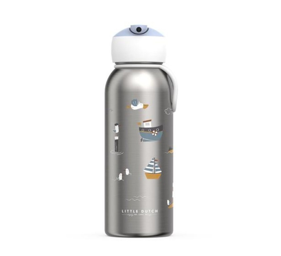 Meal Time Little Dutch | Little Dutch Mepal Insulated Bottle - Sailors Bay 350Ml